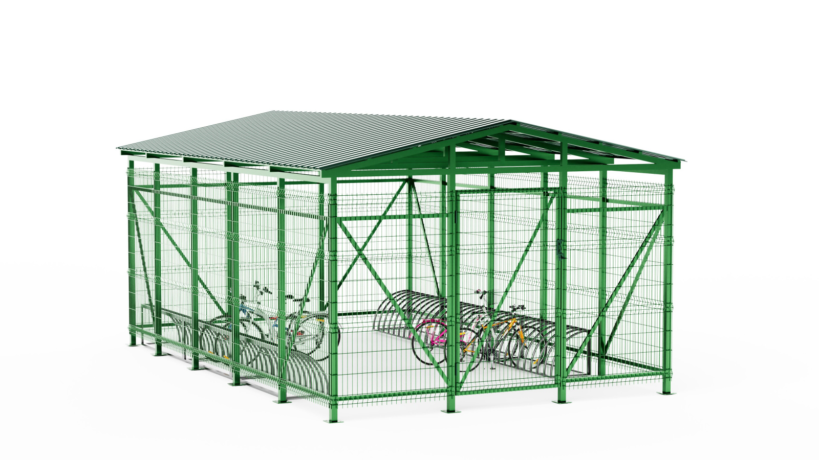Велопарковка закрытого типа ВБ-003