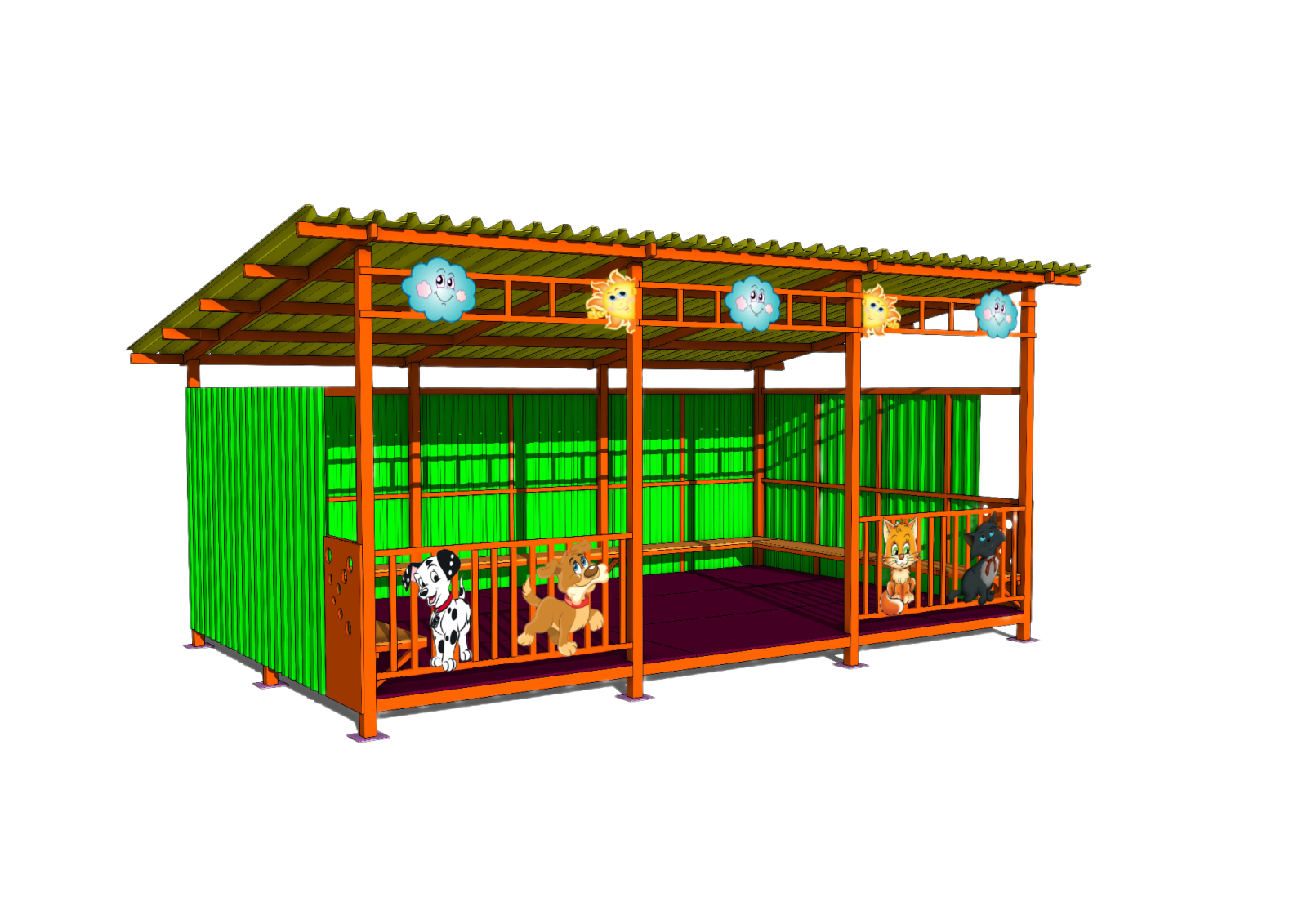 Теневой навес ТН-003