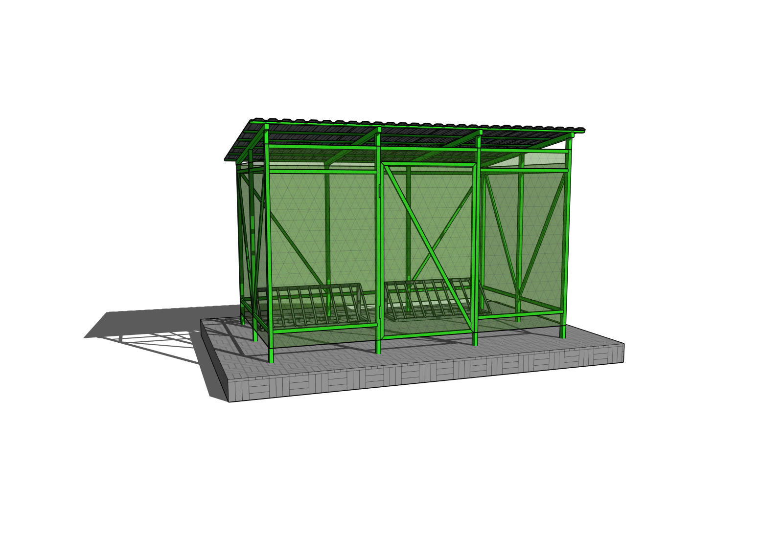 Велопарковка закрытого типа ВБ-004