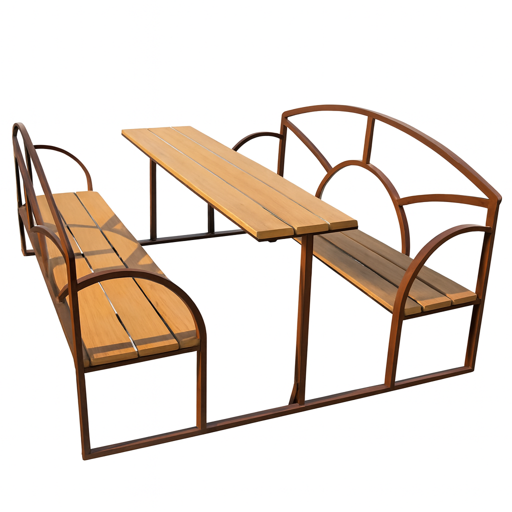 Стол со скамейками СК-001